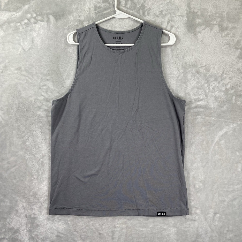 NOBULL Men's Gray Sleeveless Tank Top